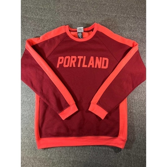 Salt Creek Women's Raglan Portland Oregon Spell-out Sweatshirt Sz M - Picture 1 of 6